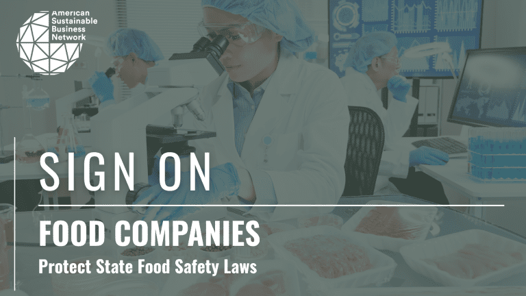 Food Safety Sign On Banner